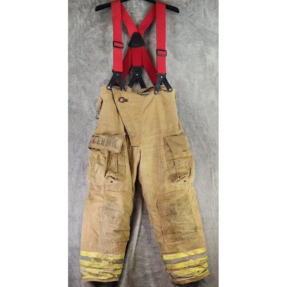Morning Pride Firefighter Turn Out 44C 29/35L 34S Vintage Set with Boots Gloves - Picture 5 of 16